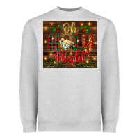 Heather Grey oh holy night Heavyweight Sweatshirt - BundleAndBundleShop
