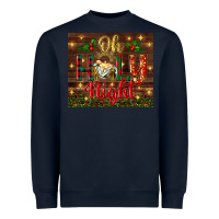 Navy oh holy night Heavyweight Sweatshirt - BundleAndBundleShop