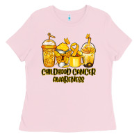 Childhood Cancer Awareness Coffee Ladies Tee | Teevron