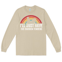 Mushroom I'll Just Have The Chicken Tenders Long Sleeve Tee - lanVoArt