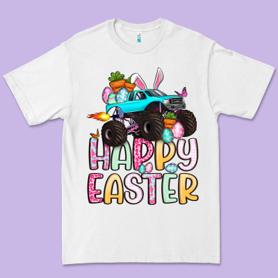 Monster Truck Happy Easter Premium Tee Designed By Artiststas