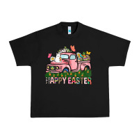 Black Happy Easter Day truck Urban Heavy Tee - HowdyJamesFarm