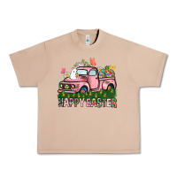 Burro Happy Easter Day truck Urban Heavy Tee - HowdyJamesFarm