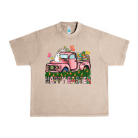 French Oak Happy Easter Day truck Urban Heavy Tee - HowdyJamesFarm