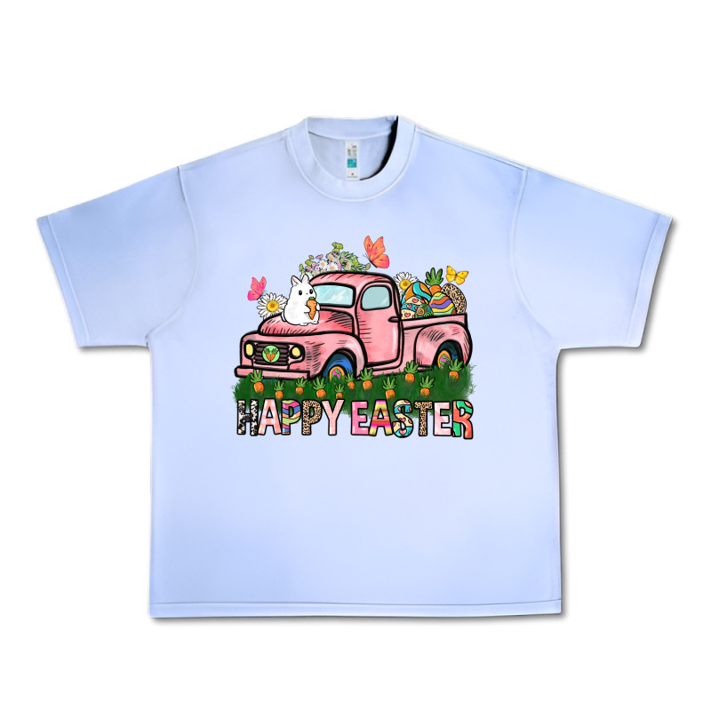 Happy Easter Day Truck Urban Heavy Tee by HowdyJamesFarm | Teevron