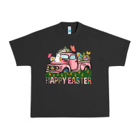 Pigment Black Happy Easter Day truck Urban Heavy Tee - HowdyJamesFarm
