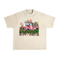 Sandshell Happy Easter Day truck Urban Heavy Tee - HowdyJamesFarm
