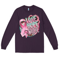 Plum love hope cure Long Sleeve Tee - CowGirlArtShop