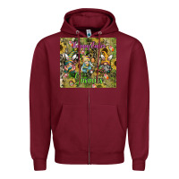 Burgundy easter gnome celebration Zipper Hoodie - CowhideDigitalArt