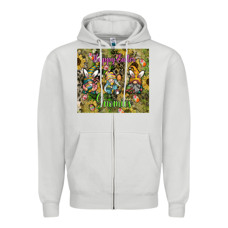 Easter Gnome Celebration Zipper Hoodie by CowhideDigitalArt | Teevron