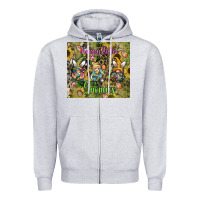Heather Grey easter gnome celebration Zipper Hoodie - CowhideDigitalArt