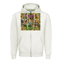 Oatmeal Heather easter gnome celebration Zipper Hoodie - CowhideDigitalArt