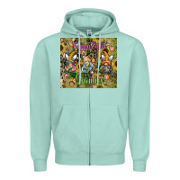 Seafoam easter gnome celebration Zipper Hoodie - CowhideDigitalArt