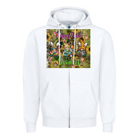 White easter gnome celebration Zipper Hoodie - CowhideDigitalArt