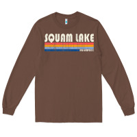 Vintage 70s 80s Style Squam Lake Nh Long Sleeve Tee | Teevron