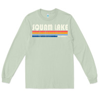 Matcha Vintage 70S 80S Style Squam Lake Nh Long Sleeve Tee - lanVoArt