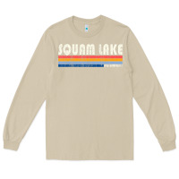 Mushroom Vintage 70S 80S Style Squam Lake Nh Long Sleeve Tee - lanVoArt