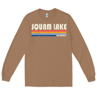 Toasted Coconut Vintage 70S 80S Style Squam Lake Nh Long Sleeve Tee - lanVoArt