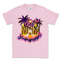 Bubblegum Pink Hot Mom summer Classic Tee - NancyCooperArtShop