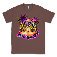 Chestnut Hot Mom summer Classic Tee - NancyCooperArtShop