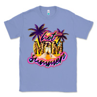 Colony Blue Hot Mom summer Classic Tee - NancyCooperArtShop