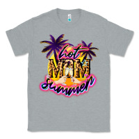 Heather Grey Hot Mom summer Classic Tee - NancyCooperArtShop