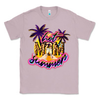 Lilac Hot Mom summer Classic Tee - NancyCooperArtShop