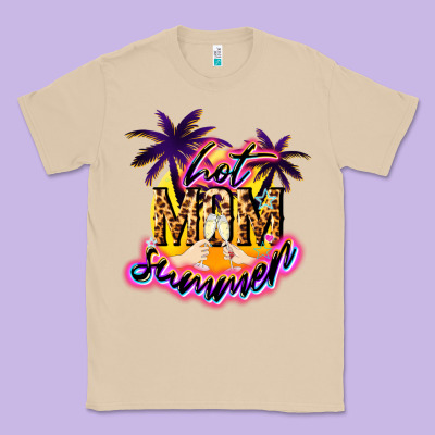 Hot Mom Summer Classic Tee Designed By Nancycooperartshop