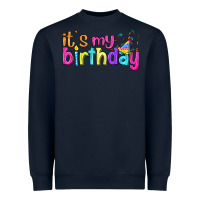 Navy it's my birthday Heavyweight Sweatshirt - BundleAndBundleShop