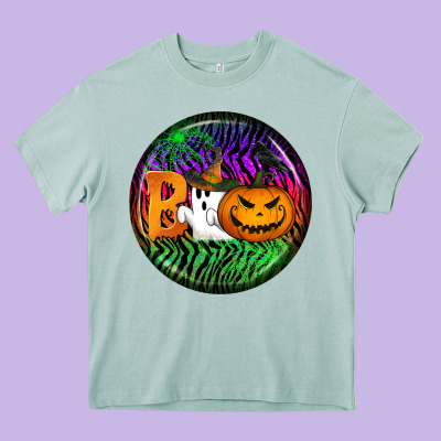 Halloween Round Earrings 3 Heavy Core Tee Designed By Bundleandbundleshop