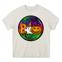 Cream halloween round earrings 3 Heavy Core Tee - BundleAndBundleShop