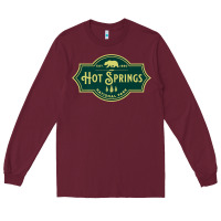 Burgundy Hot Springs National Park Arkansas Nature Bear Hike Outdoors Long Sleeve Tee - lanVoArt