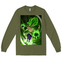 Army Green legendary broly supersaiyajin poster travel Long Sleeve Tee - lanVoArt