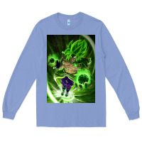 Colony Blue legendary broly supersaiyajin poster travel Long Sleeve Tee - lanVoArt