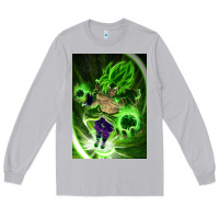 Moon Dust legendary broly supersaiyajin poster travel Long Sleeve Tee - lanVoArt