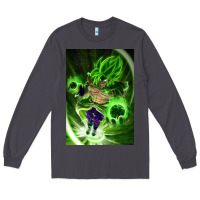 Smoke legendary broly supersaiyajin poster travel Long Sleeve Tee - lanVoArt