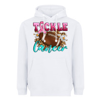 White Tackle Cancer Heavyweight Hoodie - Artiststas