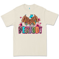 Periodt Afro Woman Nail Art Premium Tee | Teevron
