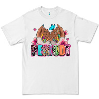 White Periodt afro woman nail art Premium Tee - RanaPortraitStore