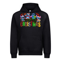 Black merry christmas stitch Urban Hoodie - AdoDesignShop
