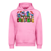Fuchsia Pink merry christmas stitch Urban Hoodie - AdoDesignShop