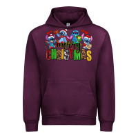 Mauve Wine merry christmas stitch Urban Hoodie - AdoDesignShop