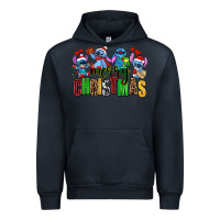 Navy merry christmas stitch Urban Hoodie - AdoDesignShop