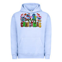 Pigment Grape Ice merry christmas stitch Urban Hoodie - AdoDesignShop