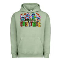 Pigment Oil Green merry christmas stitch Urban Hoodie - AdoDesignShop