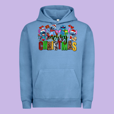Merry Christmas Stitch Urban Hoodie Designed By Adodesignshop