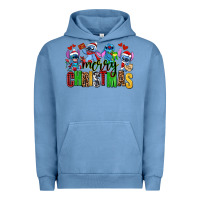 Pigment Pebble Blue merry christmas stitch Urban Hoodie - AdoDesignShop