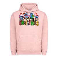 Pigment Salmon merry christmas stitch Urban Hoodie - AdoDesignShop