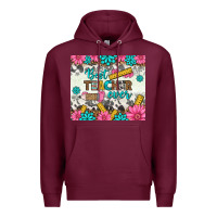 Burgundy best teacher ever tumbler Premium Hoodie - BundleAndBundleShop