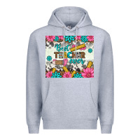 Heather Grey best teacher ever tumbler Premium Hoodie - BundleAndBundleShop